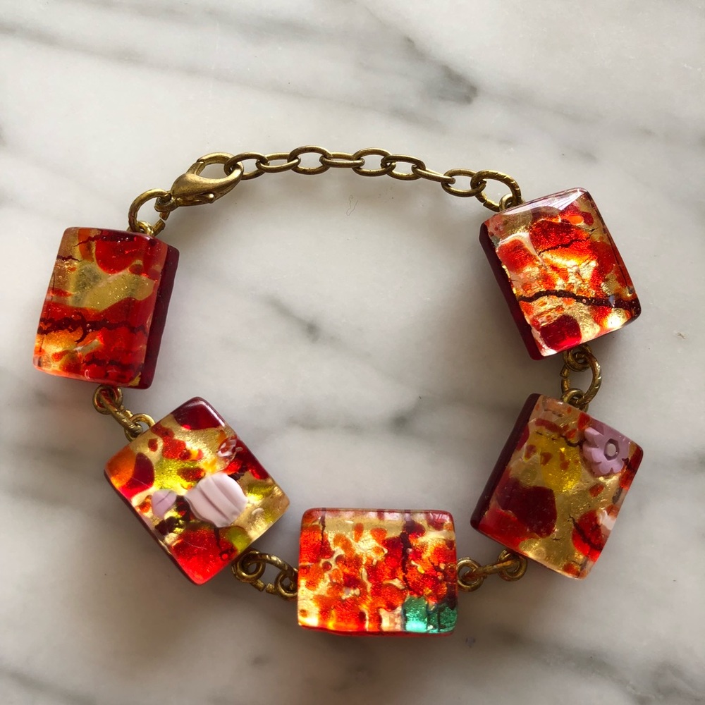 Authentic Venetian Murano Glass Bracelet